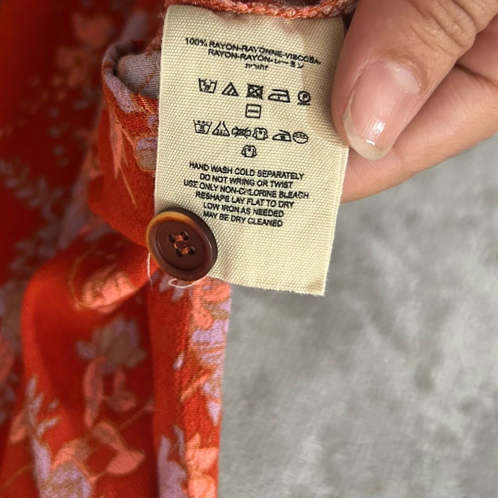 Free people retro love high waisted midi skirt - Picture 9 of 10
